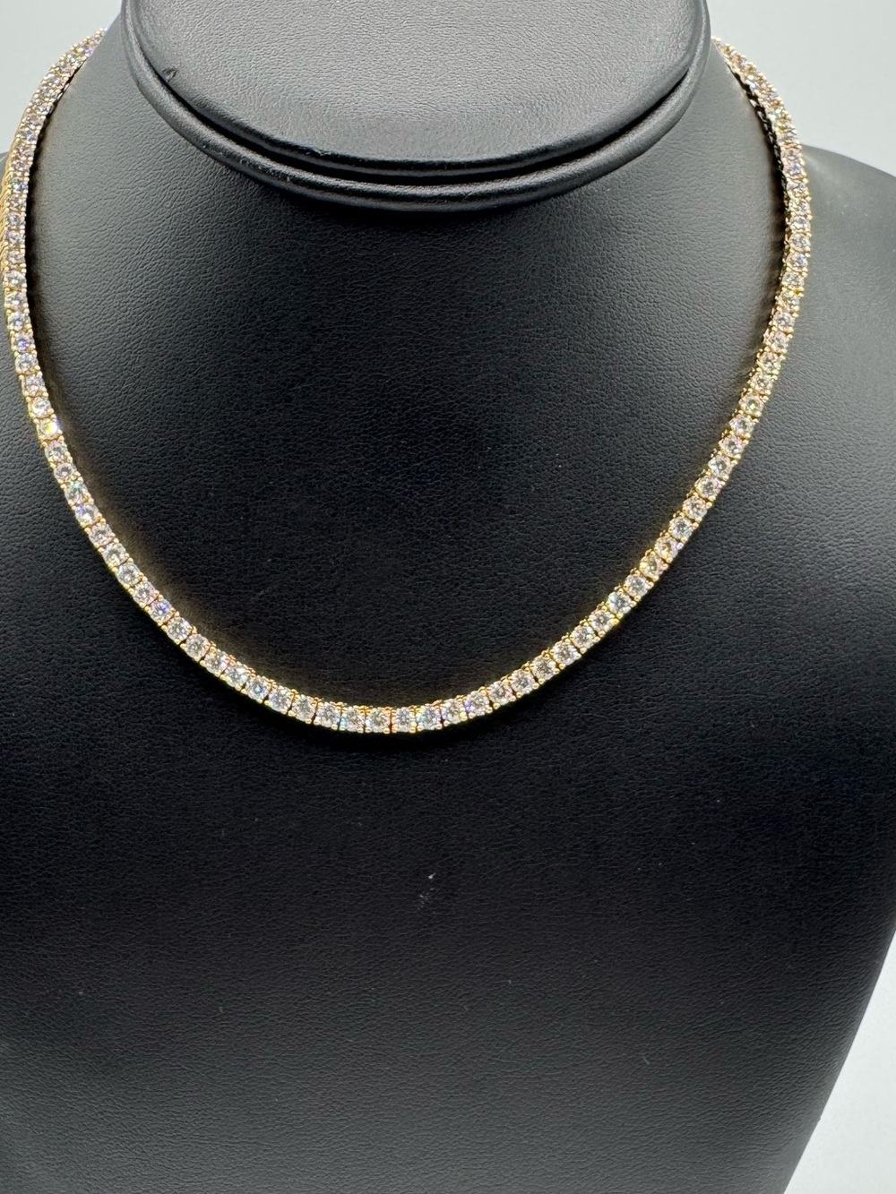 18k 15ct Tennis Necklace - Picture 5 of 12